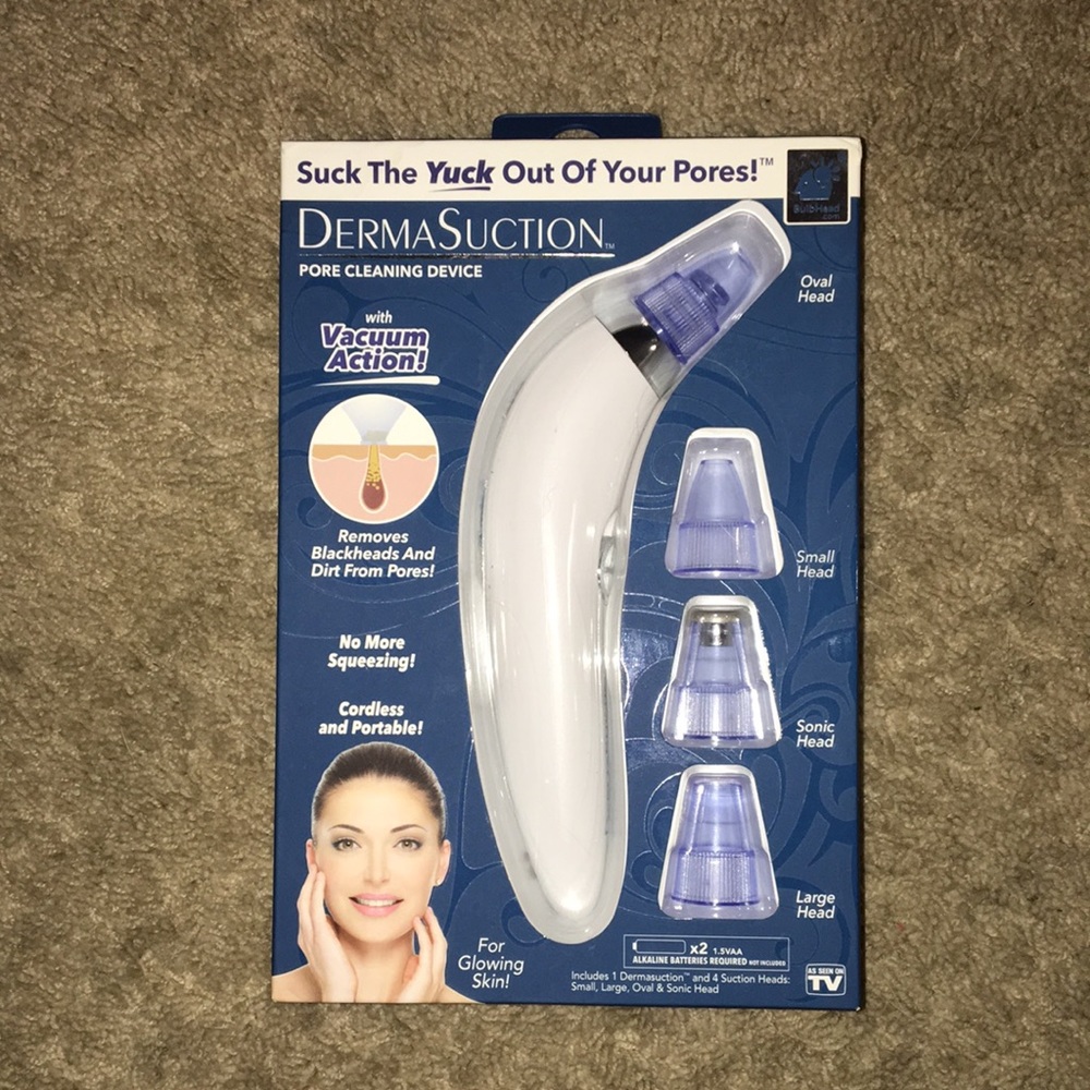 Dermasuction Pore Cleaning Device Cordless Portable System